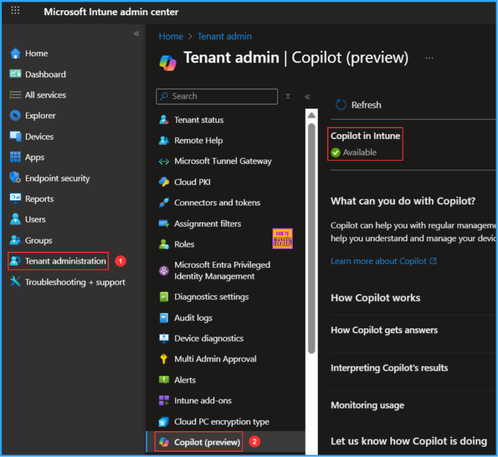 How to Enhance Windows365 AI-Enabled Endpoint Management using Copilot in Intune 2 How to Enhance Windows365 AI-Enabled Endpoint Management using Copilot in Intune. Fig. 2