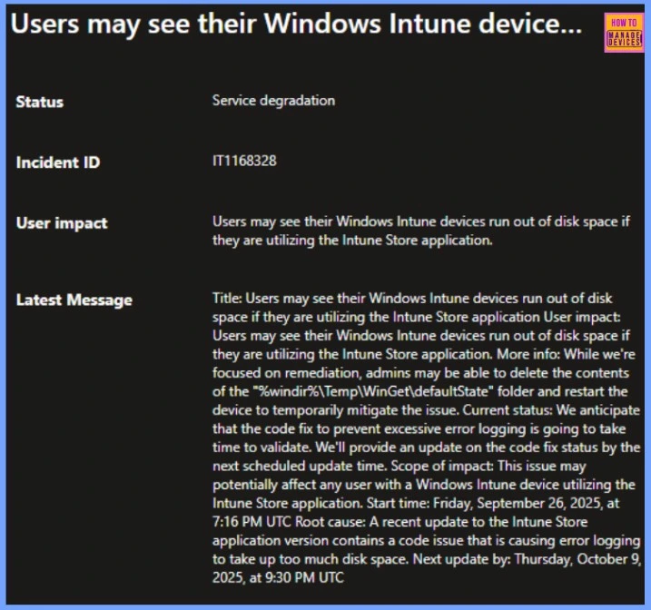 How to Fix C Drive Out of Space Issue on Intune Managed Windows Devices 1 How to Fix C Drive Out of Space Issue on Intune Managed Windows Devices - Fig.1 - Creds to MS