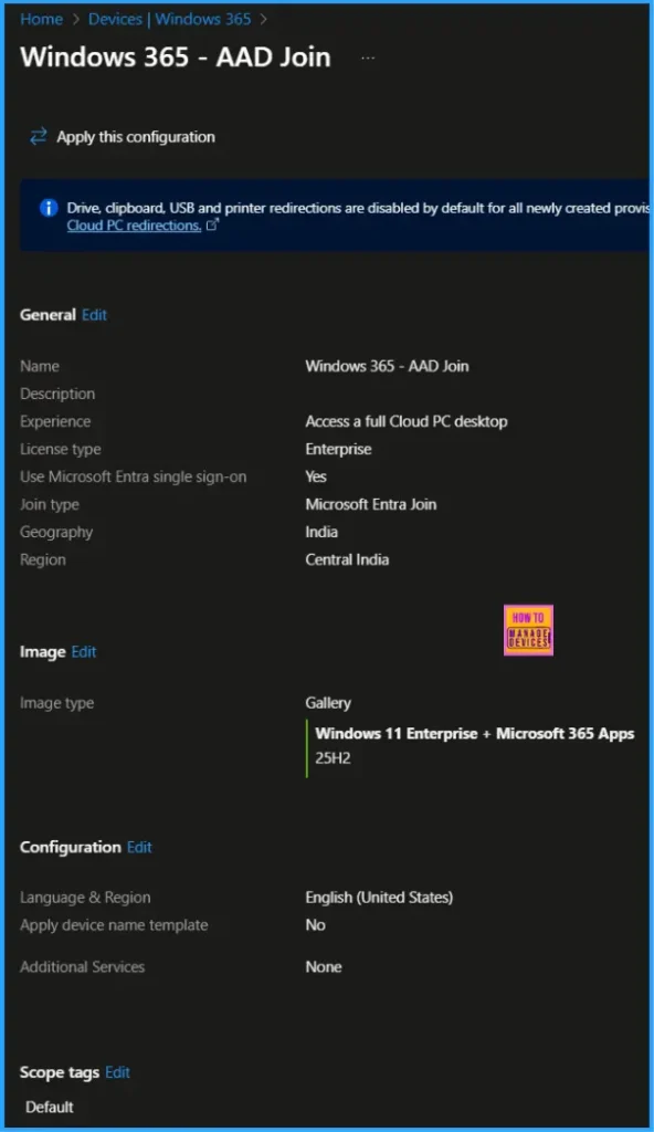 How to Fix End of Support Warning of Windows 365 Provisioning Policy in Intune 9 How to Fix End of Support Warning of Windows 365 Provisioning Policy in Intune. Fig. 9