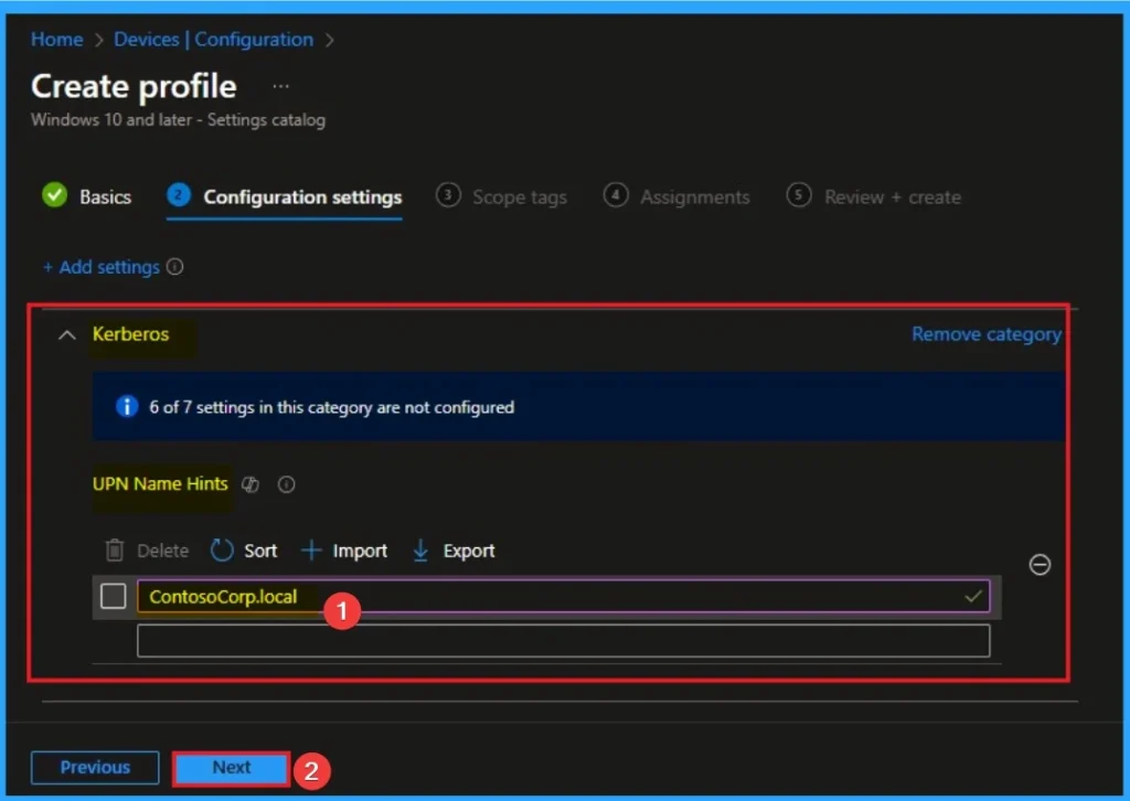 How to Force Entra ID Devices with UPN Name Hints Policy to Find On-Prem AD DCs using Intune 5 How to Force Entra ID Devices with UPN Name Hints Policy to Find On-Prem AD DCs using Intune - Fig.5