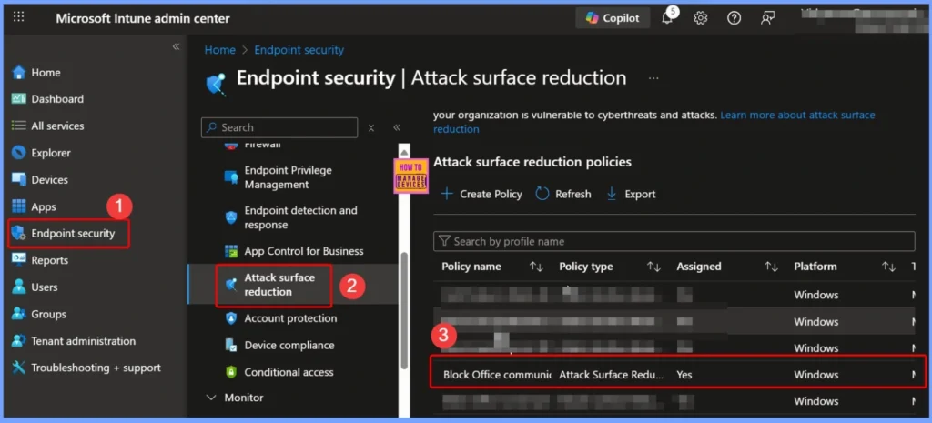 How to Remove Assigned Groups from Attack Surface Reduction ASR Policy in Microsoft Intune 1 How to Remove Assigned Groups from Attack Surface Reduction ASR Policy in Microsoft Intune - Fig.1