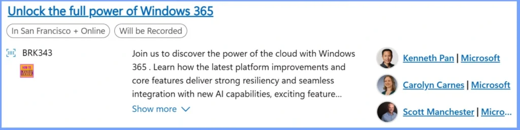 List of Intune Sessions in Microsoft Ignite 2025 6 List of Intune Sessions in Microsoft Ignite 2025 - Fig.6