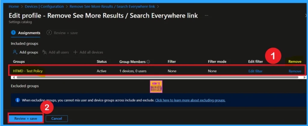 Restrict Users from Viewing Additional Results in Windows Search using Intune Policy 11 Restrict Users from Viewing Additional Results in Windows Search using Intune Policy - Fig.12