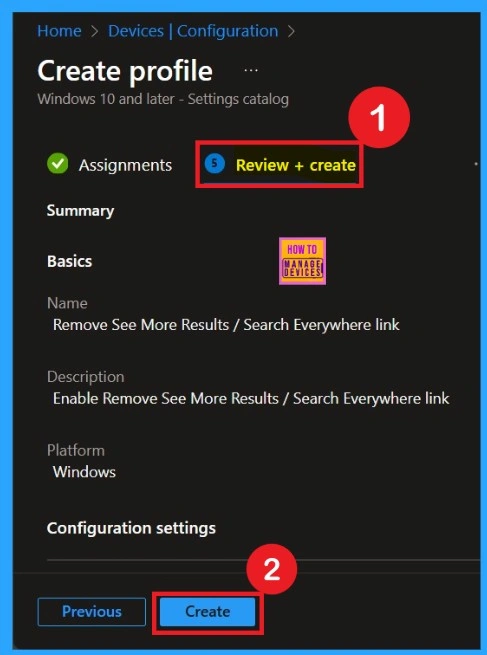 Restrict Users from Viewing Additional Results in Windows Search using Intune Policy 8 Restrict Users from Viewing Additional Results in Windows Search using Intune Policy - Fig.8