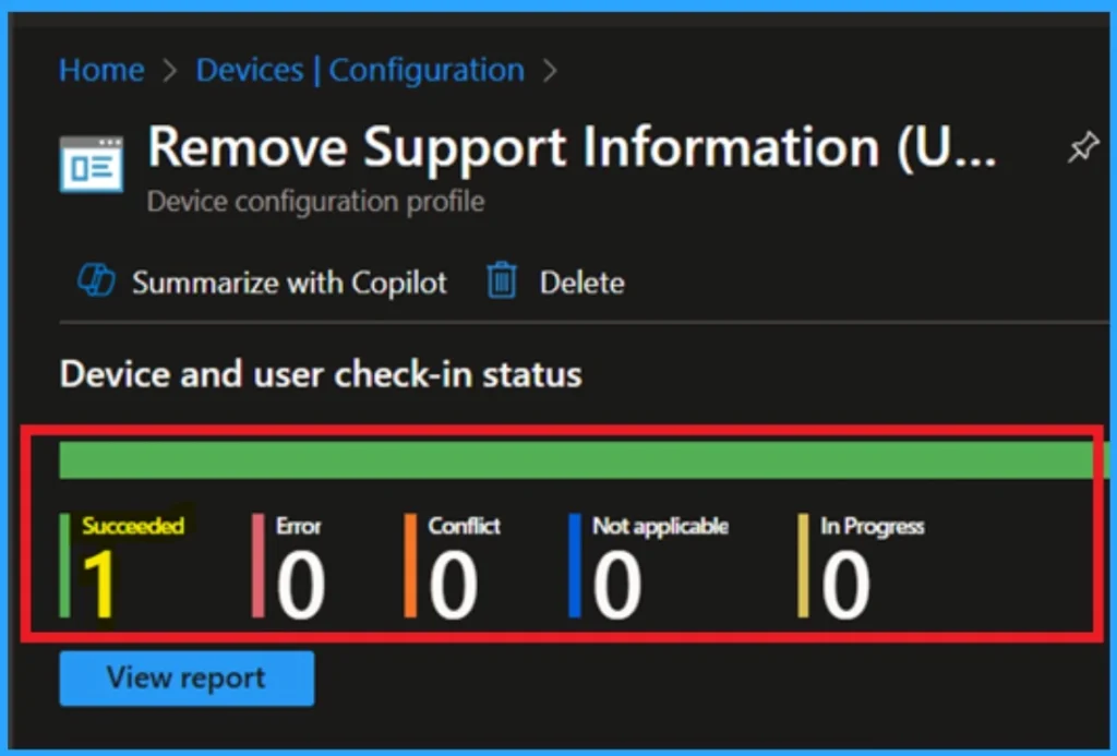 Prevent Users from Accessing Support Information in Programs using Intune Policy 8 Prevent Users from Accessing Support Information in Programs using Intune Policy -Fig.8