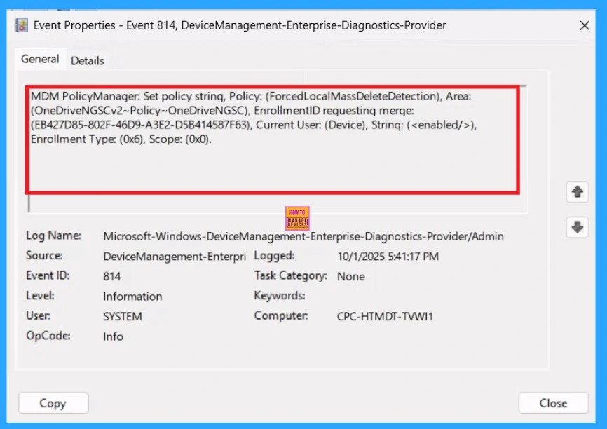 Require users to Confirm Large Delete Operations in OneDrive using Intune Policy 10 Require users to Confirm Large Delete Operations in OneDrive using Intune Policy - Fig.10