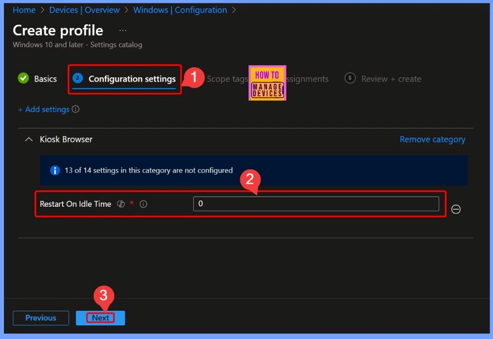 How Idle Time Controls Kiosk Browser Session Restart using Intune Policy 4 How Idle Time Controls Kiosk Browser Session Restart using Intune Policy - Fig.4