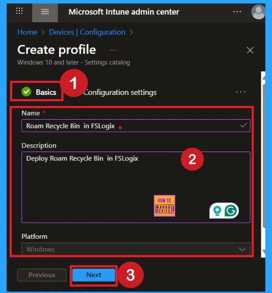 How to Enable Roam Recycle Bin in FSLogix using Intune Policy 2 How to Enable Roam Recycle Bin in FSLogix using Intune Policy - Fig.2