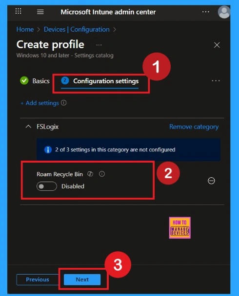 How to Enable Roam Recycle Bin in FSLogix using Intune Policy 4 How to Enable Roam Recycle Bin in FSLogix using Intune Policy - Fig.4