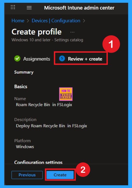 How to Enable Roam Recycle Bin in FSLogix using Intune Policy 8 How to Enable Roam Recycle Bin in FSLogix using Intune Policy - Fig.8