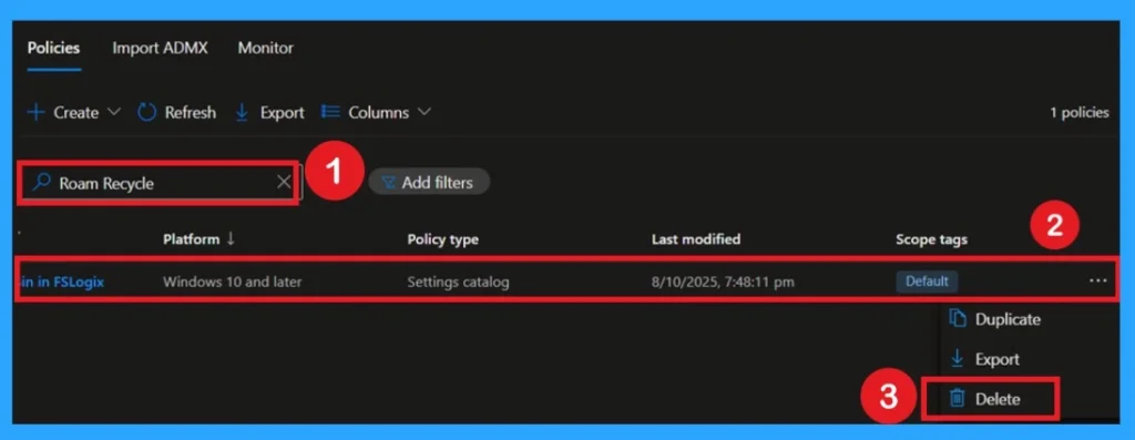 How to Enable Roam Recycle Bin in FSLogix using Intune Policy 12 How to Enable Roam Recycle Bin in FSLogix using Intune Policy - Fig.12