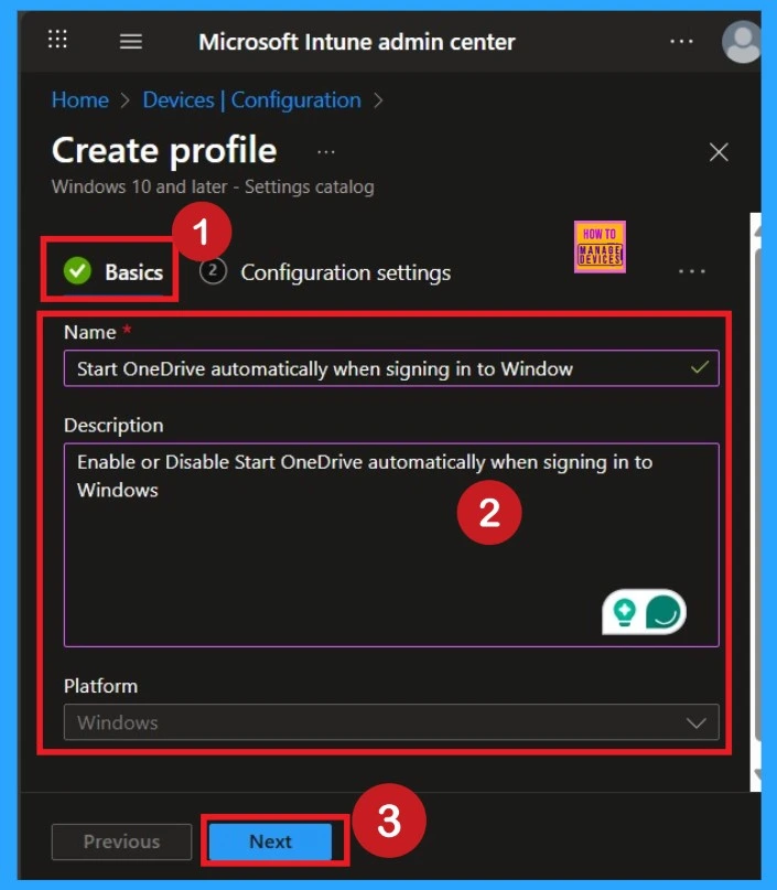 Start OneDrive Automatically when Signing in to Windows for OneDrive using Intune Policy 2 Start OneDrive Automatically when Signing in to Windows using Intune Policy- Fig.2