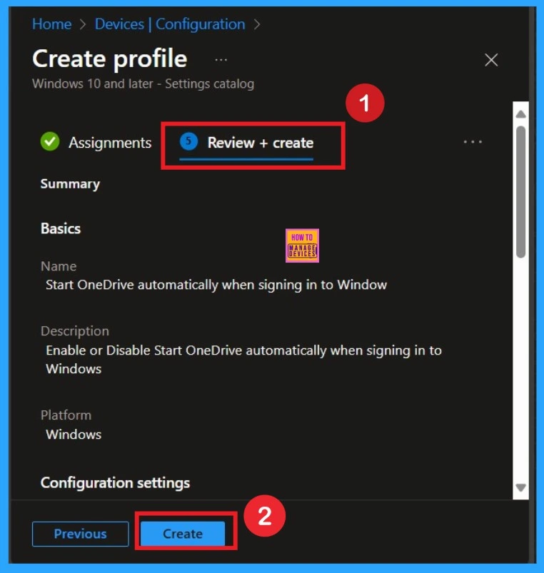 Start OneDrive Automatically when Signing in to Windows for OneDrive using Intune Policy 8 Start OneDrive Automatically when Signing in to Windows using Intune Policy - Fig.8