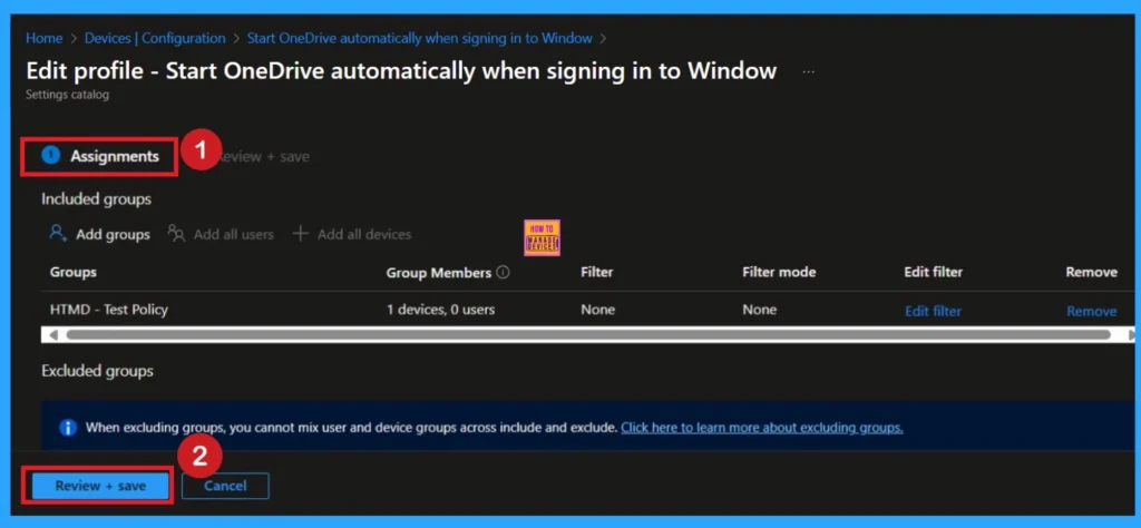 Start OneDrive Automatically when Signing in to Windows for OneDrive using Intune Policy 11 Start OneDrive Automatically when Signing in to Windows using Intune Policy- Fig.11