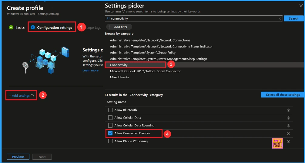 How to Stop Bluetooth and Cloud Device Sync using CDP Policy in Intune 4 How to Stop Bluetooth and Cloud Device Sync using CDP Policy in Intune - Fig.3