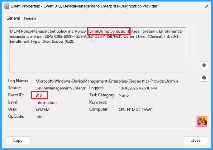Reduce Sensitive Data Exposure by Controlling Dump Collection using Intune Policy - Fig.10