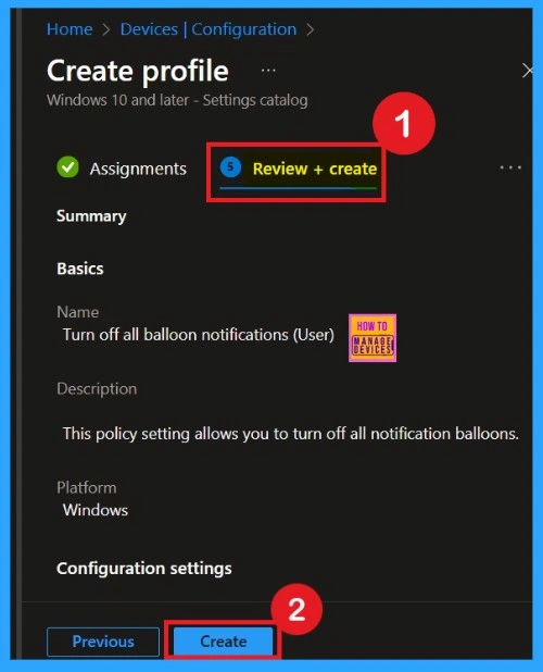 Turn On or Off All Balloon Notifications in Taskbar using the Intune Policy 9 Turn On or Off All Balloon Notifications in Taskbar using the Intune Policy -Fig.9