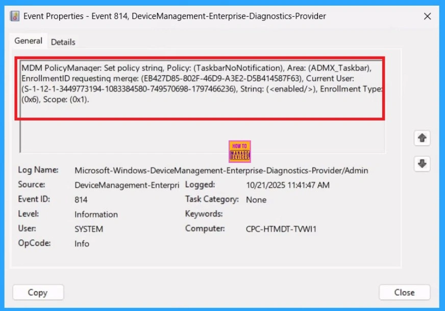 Turn On or Off All Balloon Notifications in Taskbar using the Intune Policy 11 Turn On or Off All Balloon Notifications in Taskbar using the Intune Policy -Fig.11