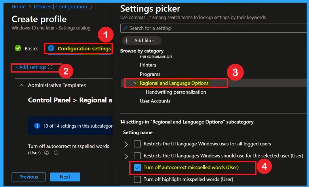 How to Prevent Automatic Typo Corrections to Maintain User Control using Intune Policy 3 How to Prevent Automatic Typo Corrections to Maintain User Control using Intune Policy Fig.3