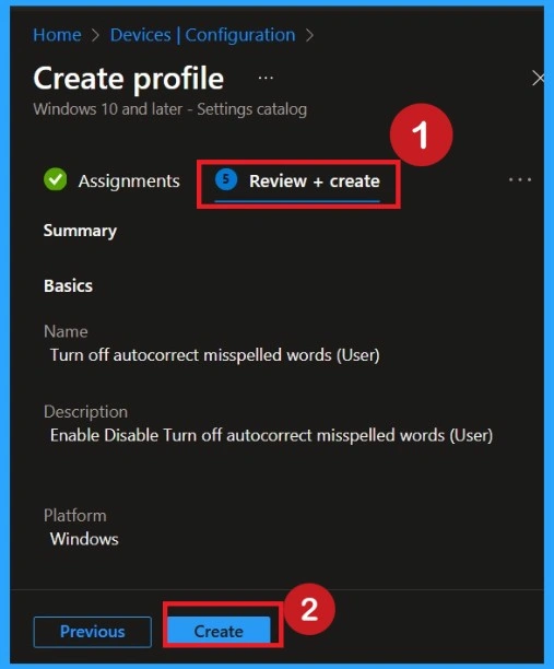 How to Prevent Automatic Typo Corrections to Maintain User Control using Intune Policy 8 How to Prevent Automatic Typo Corrections to Maintain User Control using Intune Policy- Fig.8