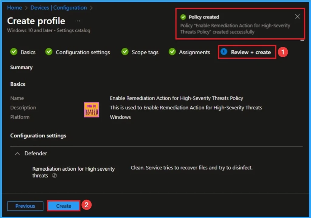Unlock Optimal Remediation Action for High-Severity Threats using Intune 9 Unlock the Optimal Remediation Action for High-Severity Threats using Intune - Fig.9