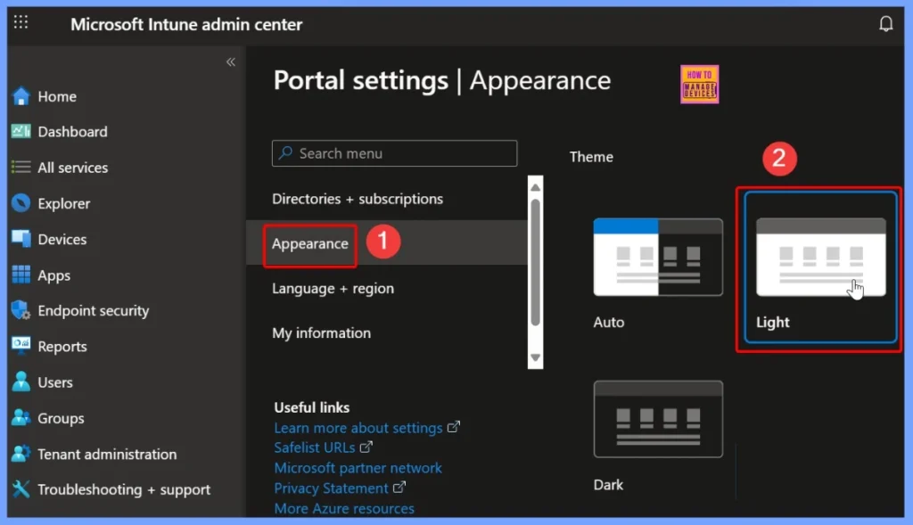 Why Intune Update Reports show Blank Number Cards in Dark Mode 2 Why Intune Update Reports show Blank Number Cards in Dark Mode - Fig.2