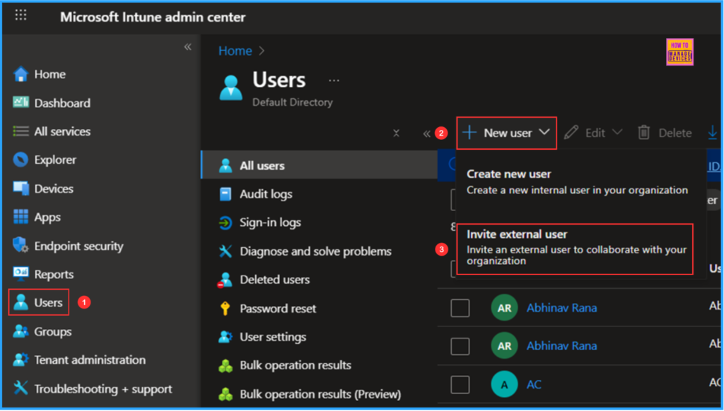 Best Guide to Invite B2B Guest Users to Entra ID using Intune. Fig. 2