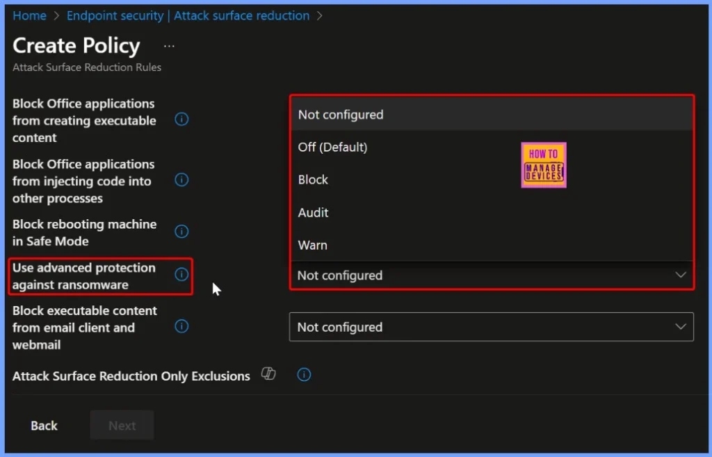 Block Untrusted Executables to Prevent Ransomware Attacks using Intune ASR Rule 3 Block Untrusted Executables to Prevent Ransomware Attacks using Intune ASR Rule - Fig.3