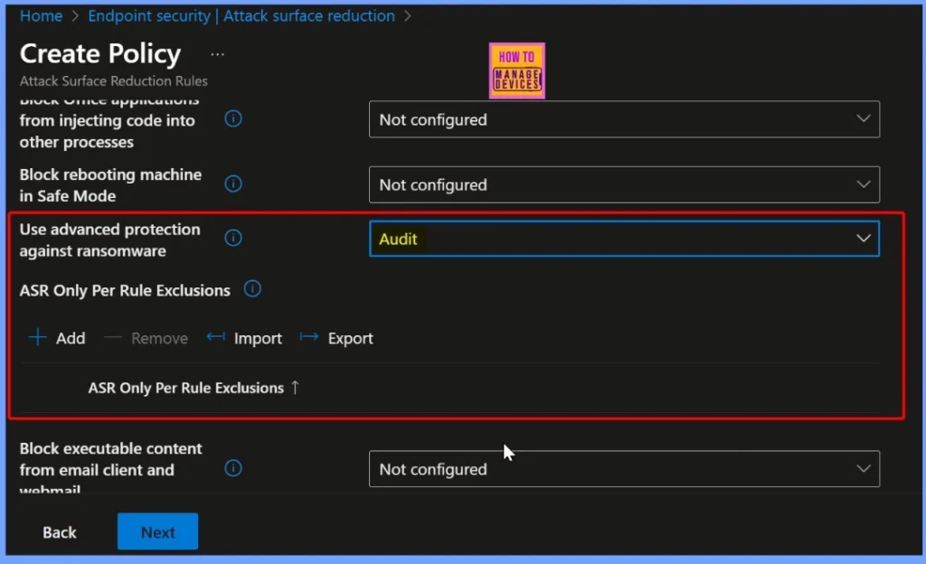 Block Untrusted Executables to Prevent Ransomware Attacks using Intune ASR Rule 4 Block Untrusted Executables to Prevent Ransomware Attacks using Intune ASR Rule - Fig.4