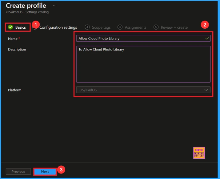 Block iCloud Photo Library to Prevent iCloud Syncing using Intune - Fig.2