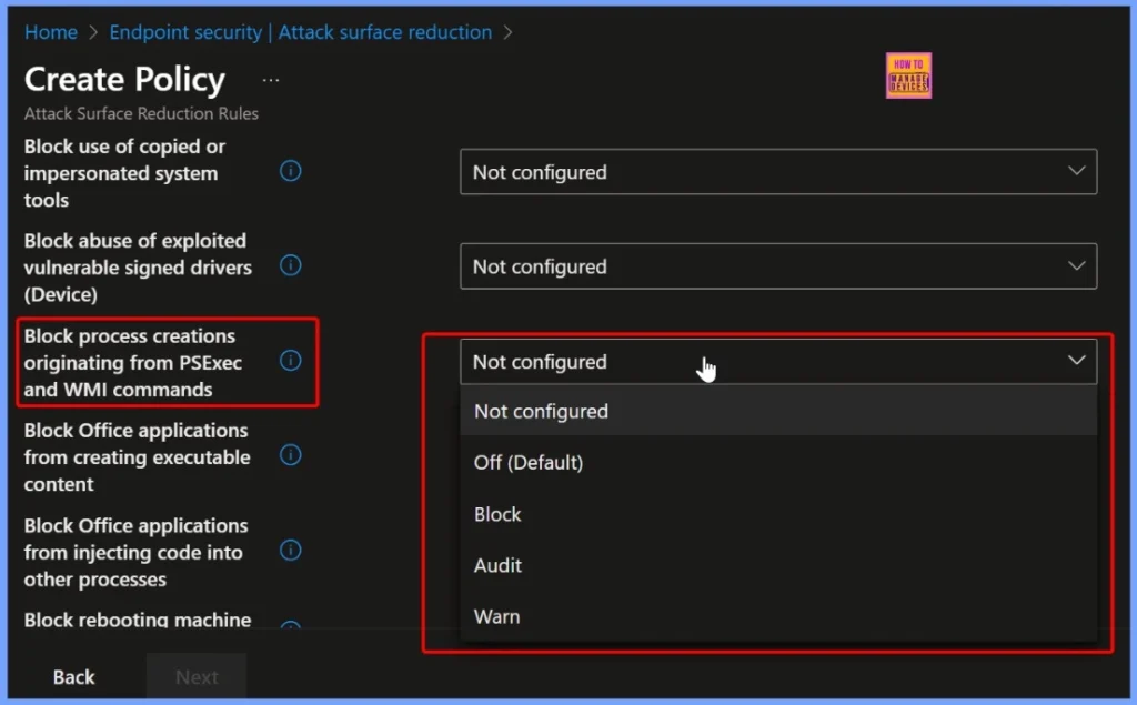 How to Prevent Malware Spread and Remote Attacks by Blocking PsExec and WMI with Intune ASR Rule - Fig.4
