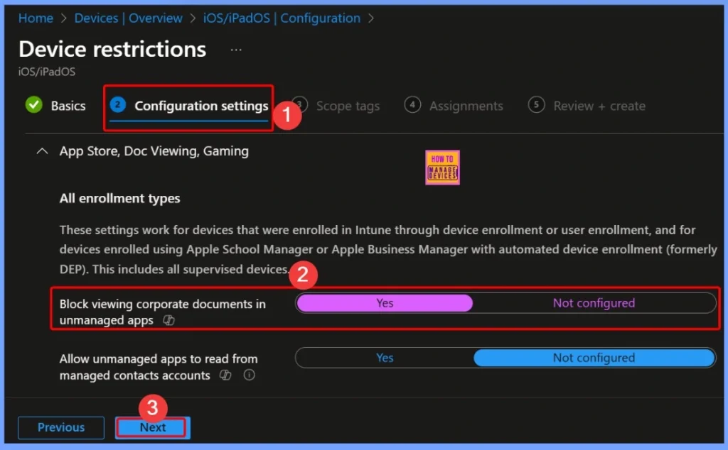 How to Block Viewing of Corporate Documents in Unmanaged Apps using Intune Policy - Fig.6