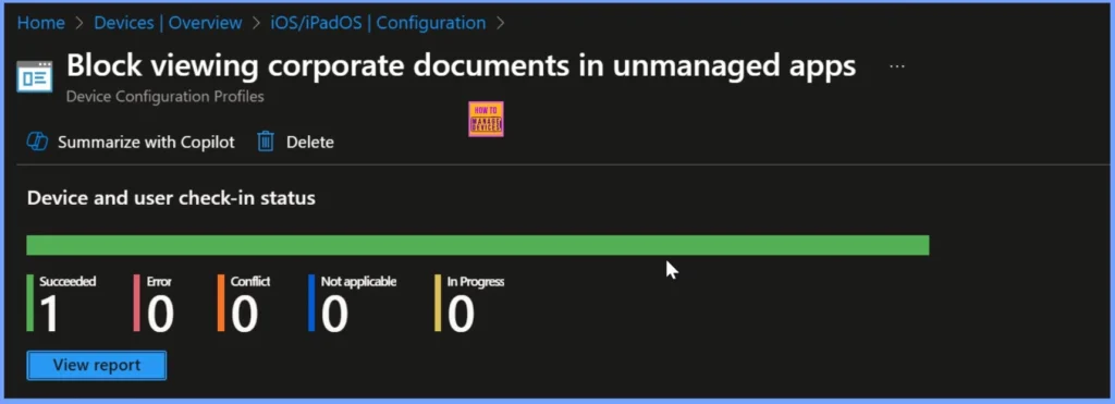 How to Block Viewing of Corporate Documents in Unmanaged Apps using Intune Policy - Fig.11