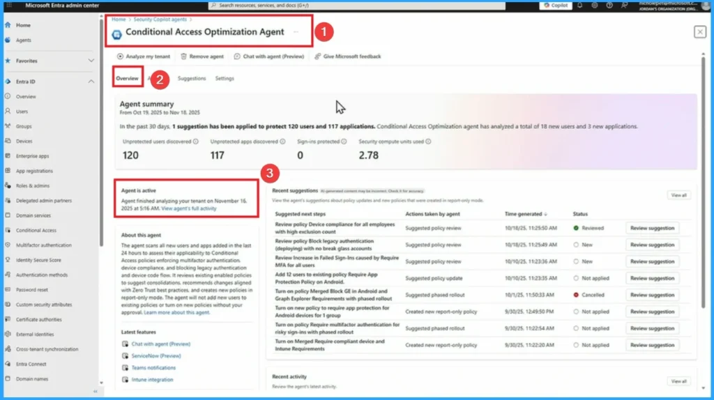 Optimize Conditional Access Agent in Entra to Fix Security Blind Spots - Fig.3 - Creds to MS
