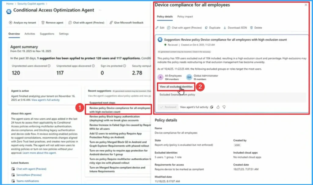 Optimize Conditional Access Agent in Entra to Fix Security Blind Spots - Fig.5 - Creds to MS