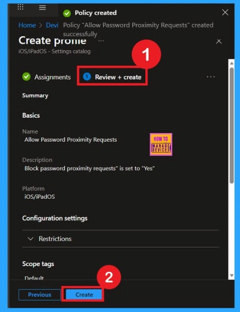 Enhancing Password Security by Blocking Proximity Requests using Intune Policy-Fig.7