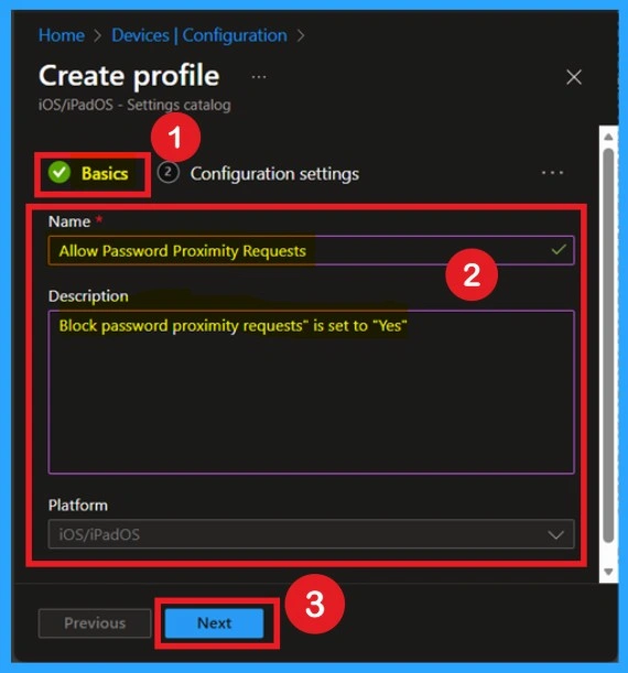 Enhancing Password Security by Blocking Proximity Requests using Intune Policy-Fig.2