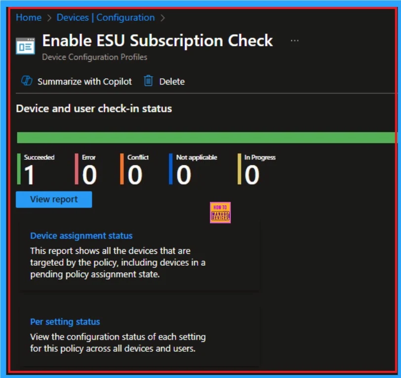 Get Free Windows 10 ESU Support for Physical Endpoints used for Accessing Windows 365 Cloud PC using Intune Policy - Fig.11