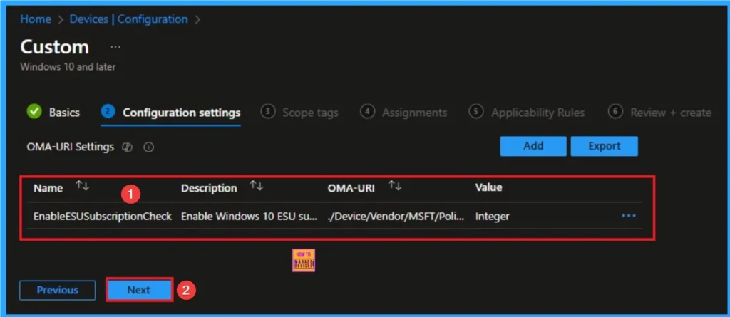 Get Free Windows 10 ESU Support for Physical Endpoints used for Accessing Windows 365 Cloud PC using Intune Policy - Fig.6