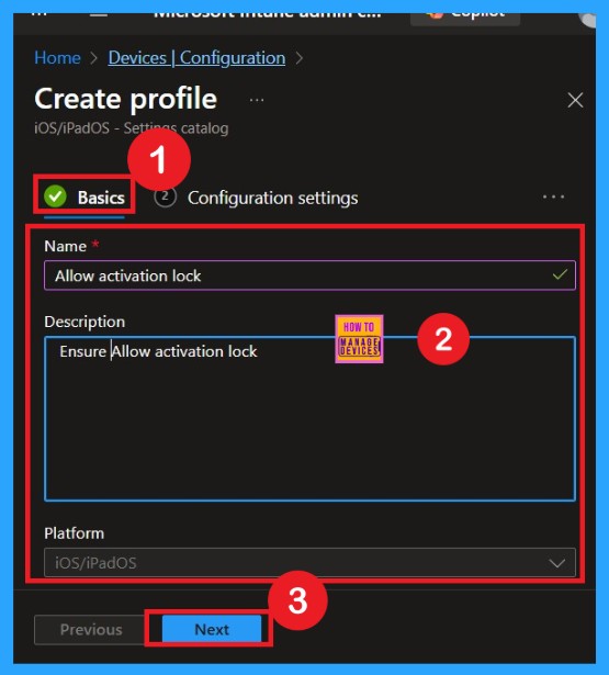 How Activation Lock Protects Lost or Stolen iOS and iPadOS Devices using Intune Policy -Fig.3