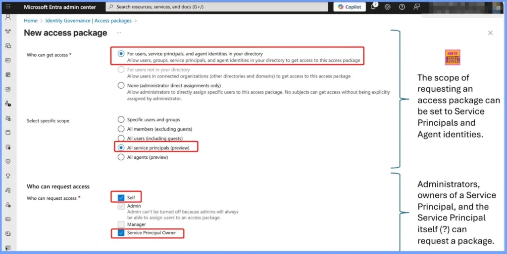 Non-Human Identities and Agent Identities Gain Access Package Support with Entra Identity Governance for AI Agents - Fig.2 - Creds to MS