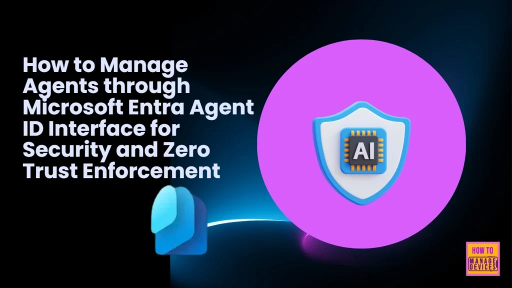 How to Manage Agents through Microsoft Entra Agent ID Interface for Security and Zero Trust Enforcement - Fig.1