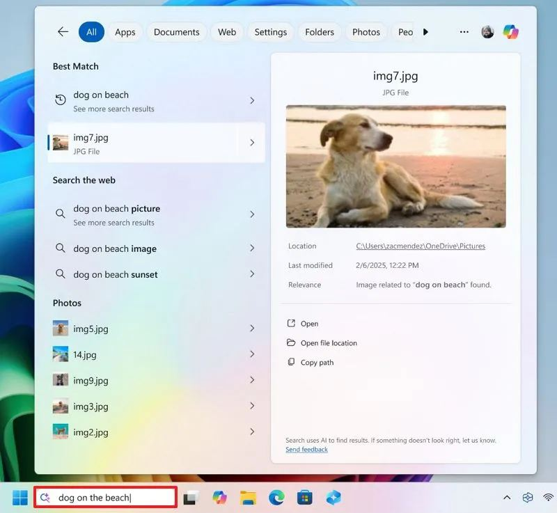 Search Smarter with the New Windows Search Use Any Text or Image Hint and Windows Locates What You Need - Fig.5 Creds to MS