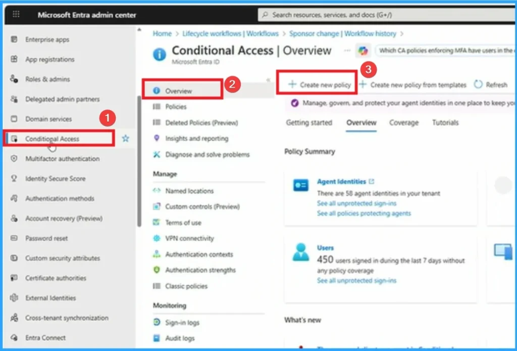 Setup Risk-Based Conditional Access for Entra Agents to Automatically Protect against Compromised Agents - Fig.2 - Creds to MS