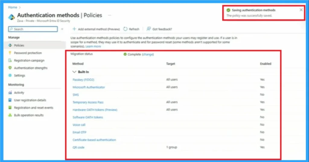 Setup Synced Passkeys in Entra ID for Credentials to be Phishing‑Resistant and Portable Across Devices 1