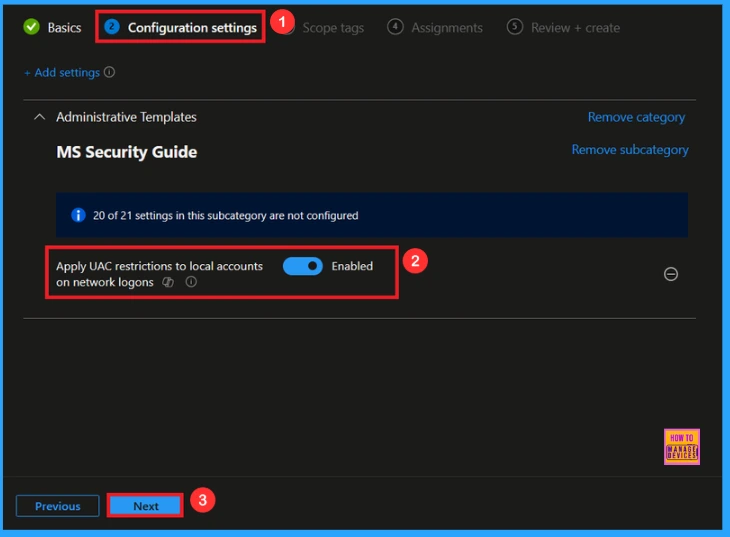 Reducing Credential Theft Risk by Limiting Local Account Access using Intune Policy 5 Stop Admin Share Attacks Lock Down Local Accounts using Intune - Fig.5