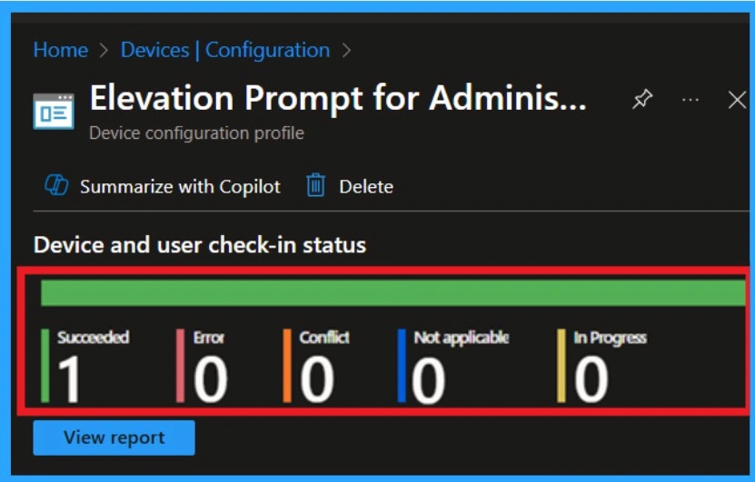 Enhancing System Security by Configuring UAC Elevation Prompts using Intune policy -Fig.10