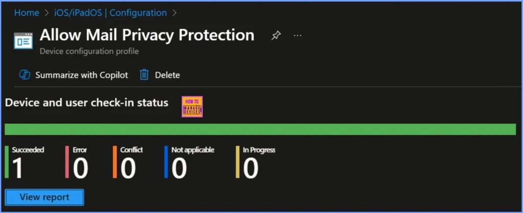 Block Mail Privacy Protection on iOS Devices using Intune Policy 10 Block Mail Privacy Protection on iOS Devices using Intune Policy - Fig.10