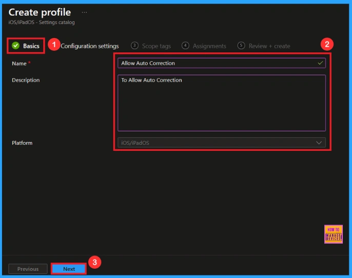 Control Keyboard Auto correction on Supervised iOS Devices using Intune - Fig.3