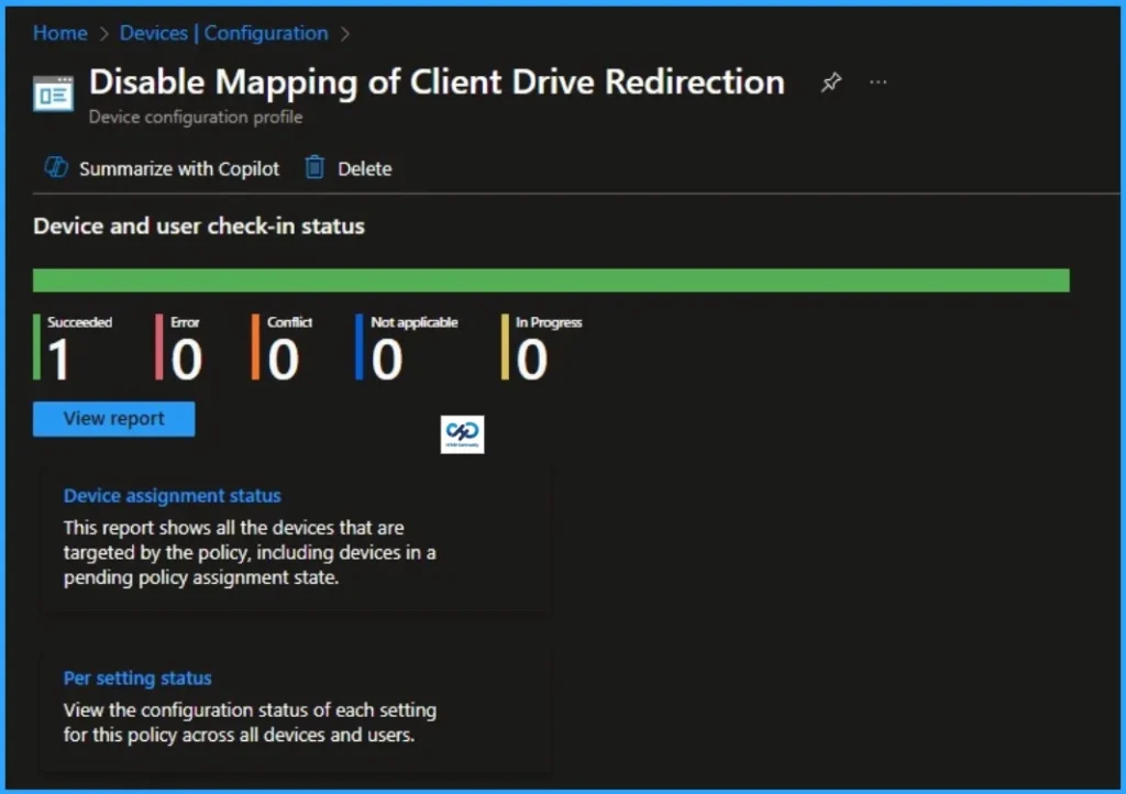 Disable Client Drive Redirect Mapping in Remote Desktop Services Session using Intune - Fig.11